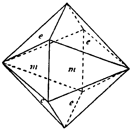 Fig. 2.  Bipyramidal crystal of brookite.