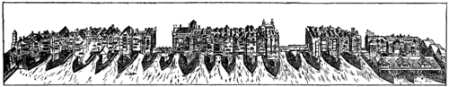 Fig. 6.  Old London Bridge, A.D. 1600.