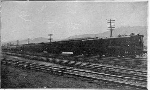 All Steel Passenger Train, Drawn by Electric Locomotive, as Used in the New York
