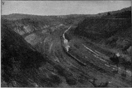 Gaillard Cut Looking South from Bend in East Bank near Gamboa