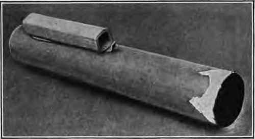 Rocket body showing stick socket in place.