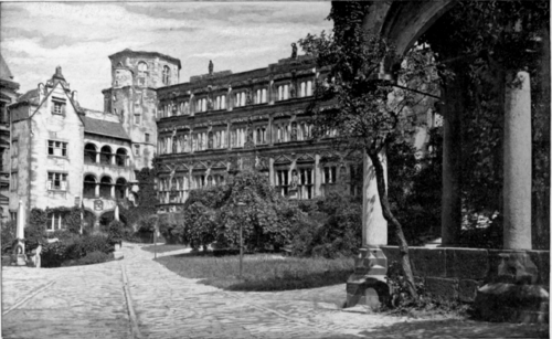 The Courtyard Of Heidelberg Castle