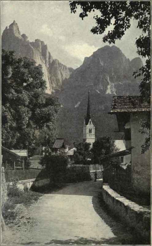 The Village Of Seis, And Mt. Schlern.