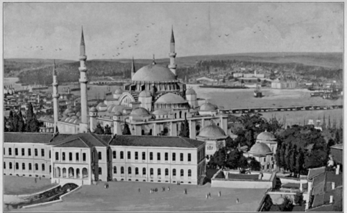 Mosque Of Suleiman And The Golden Horn