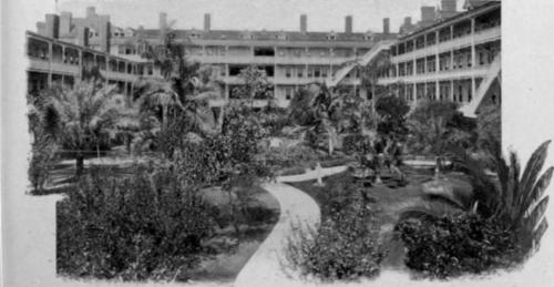 Courtyard Of The Hotel